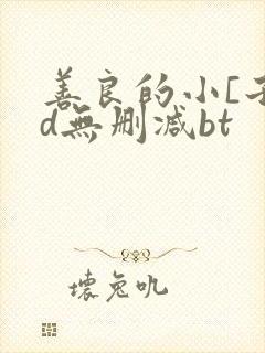 善良的小[子hd无删减bt