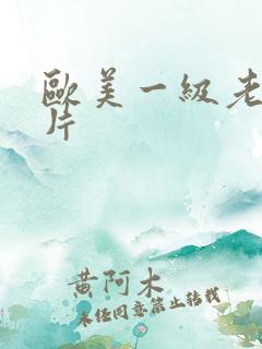 欧美一级老人α片