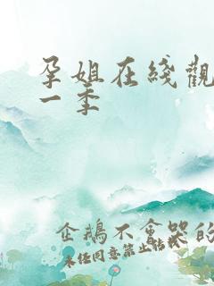 孕姐在线观看第一季