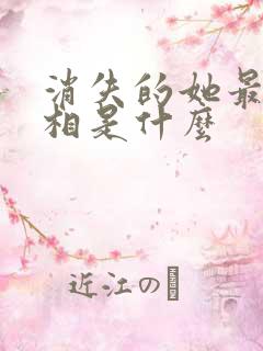 消失的她最终真相是什么