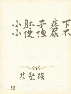 小肚子疼下坠想小便但尿不出来