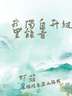 我独自升级在哪里能看