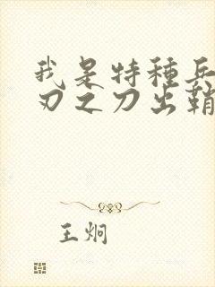 我是特种兵之利刃之刀出鞘