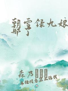 朝雪录九娘子去哪了