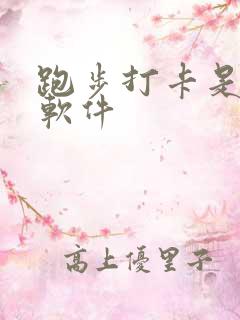 跑步打卡是什么软件