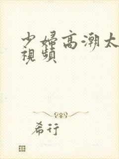 少妇高潮太爽了视频