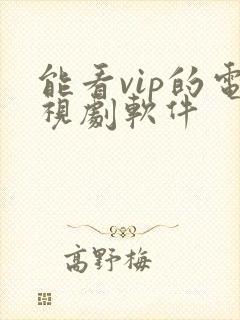 能看vip的电视剧软件