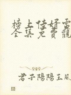 榜上佳婿电视剧全集免费观看高清