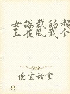 女总裁的超级兵王夜风武全文
