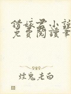 错嫁君小说全文免费阅读笔趣阁