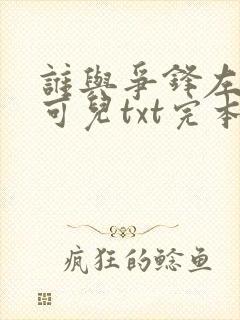 谁与争锋左飞林可儿txt完本下载