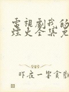 电视剧我的人间烟火全集免费观看