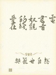 爱的奴隶电视剧在线观看