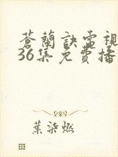 苍兰诀电视剧第36集免费播放