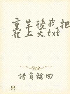 重生后我把丈夫宠上天txt