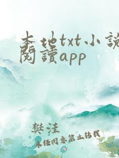 本地txt小说阅读app