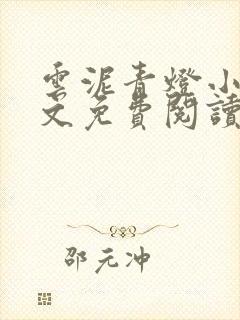 云泥青灯小说全文免费阅读无弹窗