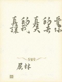 真的真的爱你别让我失去你是什么歌