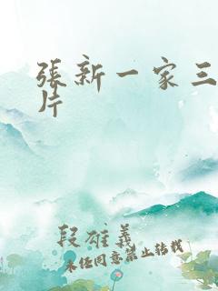 张新一家三口照片