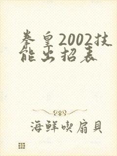 拳皇2002技能出招表