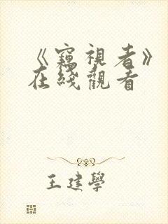 《窃视者》日剧在线观看