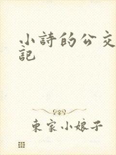 小诗的公交车日记