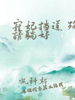 宠妃挡道 残王请躺好