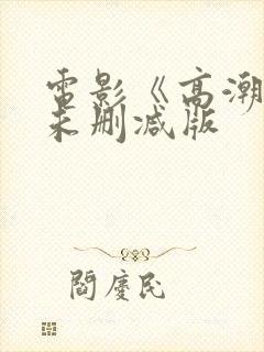 电影《高潮3》未删减版