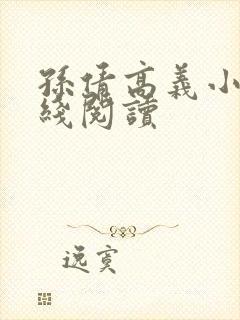 孙倩高义小说在线阅读