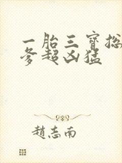 一胎三宝总裁爹爹超凶猛