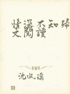 情深不知归处全文阅读