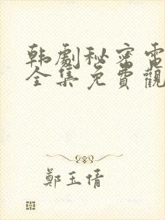 韩剧秘密电视剧全集免费观看高清在线