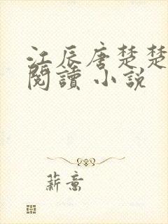 江辰唐楚楚在线阅读 小说