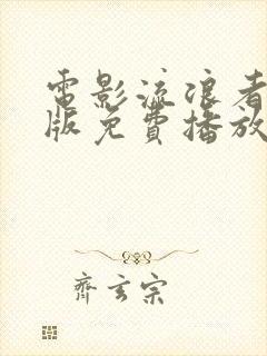 电影流浪者国语版免费播放