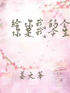 给你我的全部 你是我今生唯一是什么歌