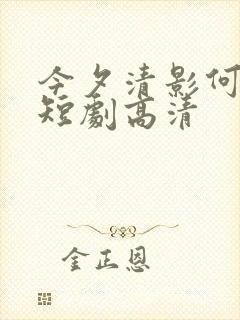 今夕清影何处寻短剧高清