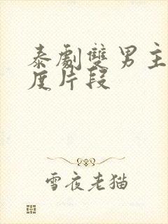 泰剧双男主大尺度片段