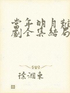 当年明月难寻短剧全集结局