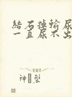 结石掉输尿管里一直尿不出来