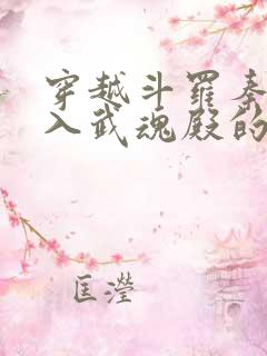 穿越斗罗秦明加入武魂殿的小说