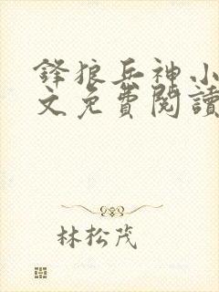 锋狼兵神小说全文免费阅读最新章节