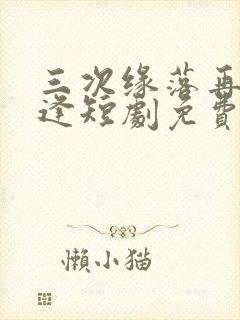 三次缘落再无相逢短剧免费观看