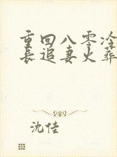 重回八零冷面团长追妻火葬场