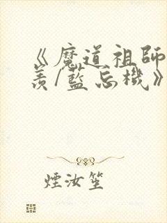 《魔道祖师魏无羡/蓝忘机》