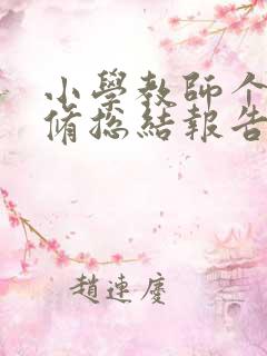 小学教师个人研修总结报告