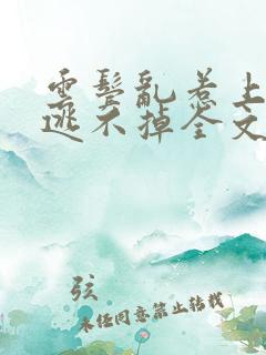 云鬓乱惹上权臣逃不掉全文