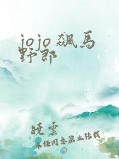 jojo 飙马野郎