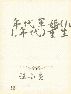 年代军婚(1v1,年代)重生