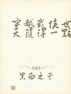 穿越武侠世界每天获得一点突破点的小说