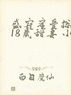 盛宠蜜爱总裁的18岁甜妻 小说